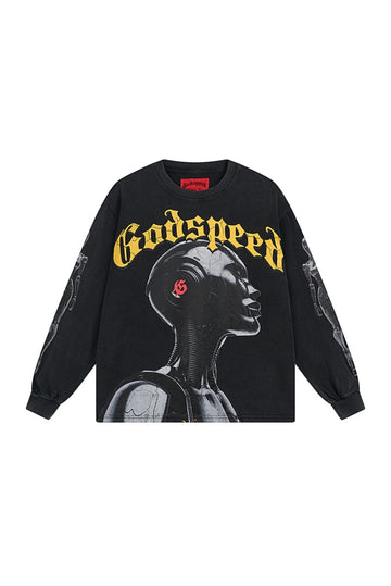 Godspeed's Future Planet Robot Black Shirt