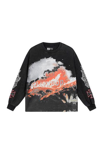 Godspeed print: long sleeved shirt