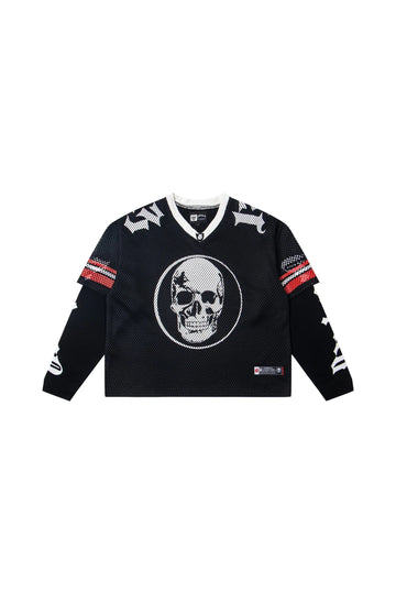 TD Layered Mesh Series Black/Black Red Shirt