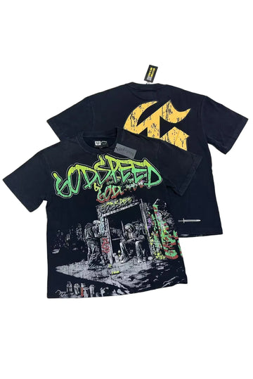 Knight T-shirt searching for skeletons