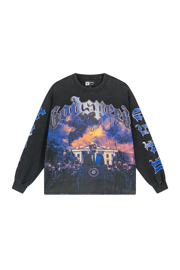 Skeleton White House Conference Long Sleeve Clothes