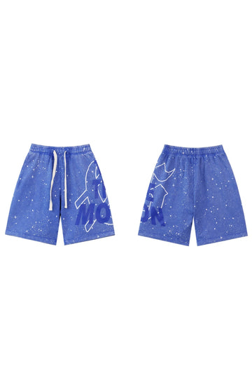Raindrop blue shorts